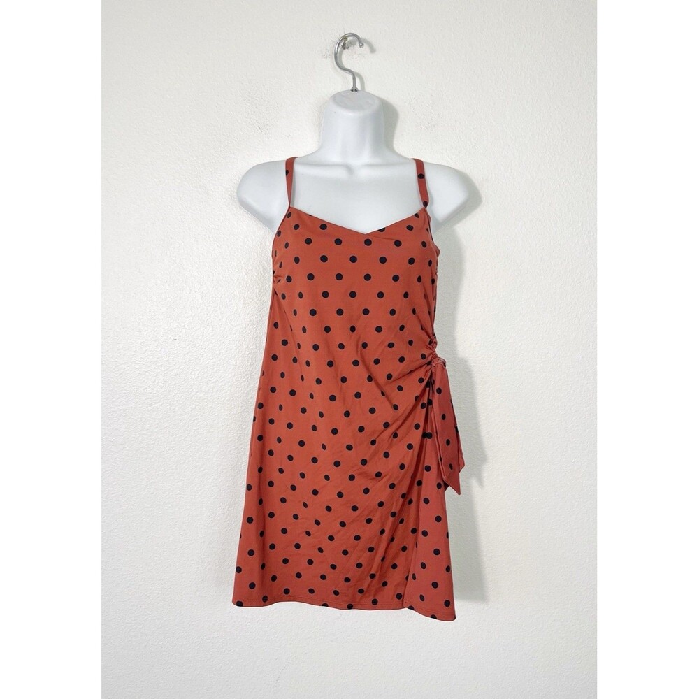 Lands’ End Sweetheart Swim Dress One Piece Swimsuit Polka Dot Size 2 NEW